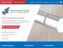 Tablet Screenshot of kamber-martin.ch
